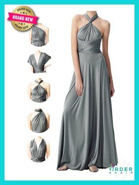 Infinity Convertible Wrap Dress Maxi Long Bridesmaid Wedding Guest